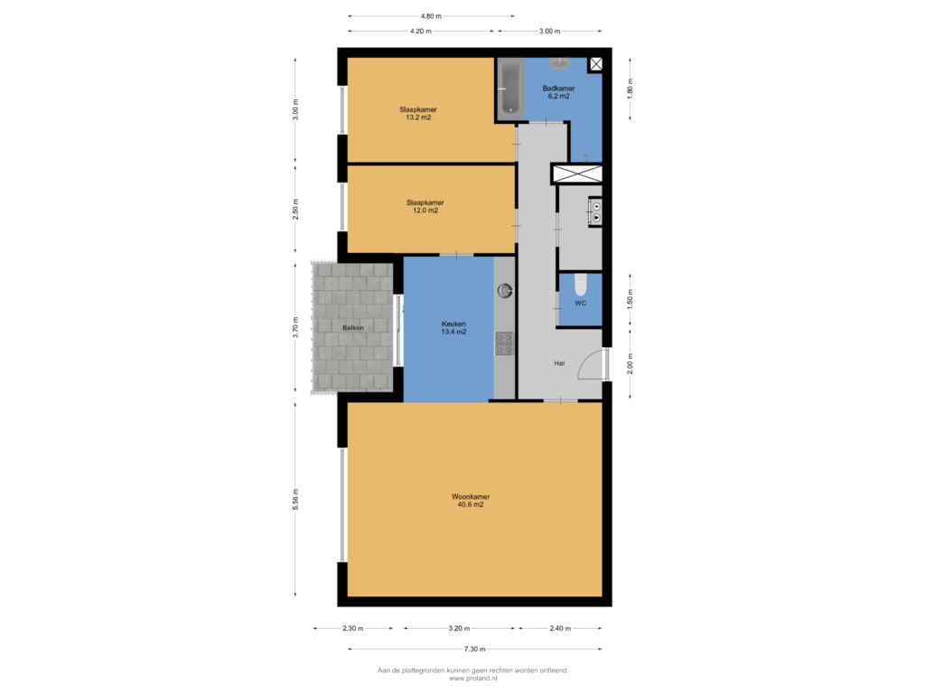 Bekijk plattegrond van Appartement van Trambaan 2-42