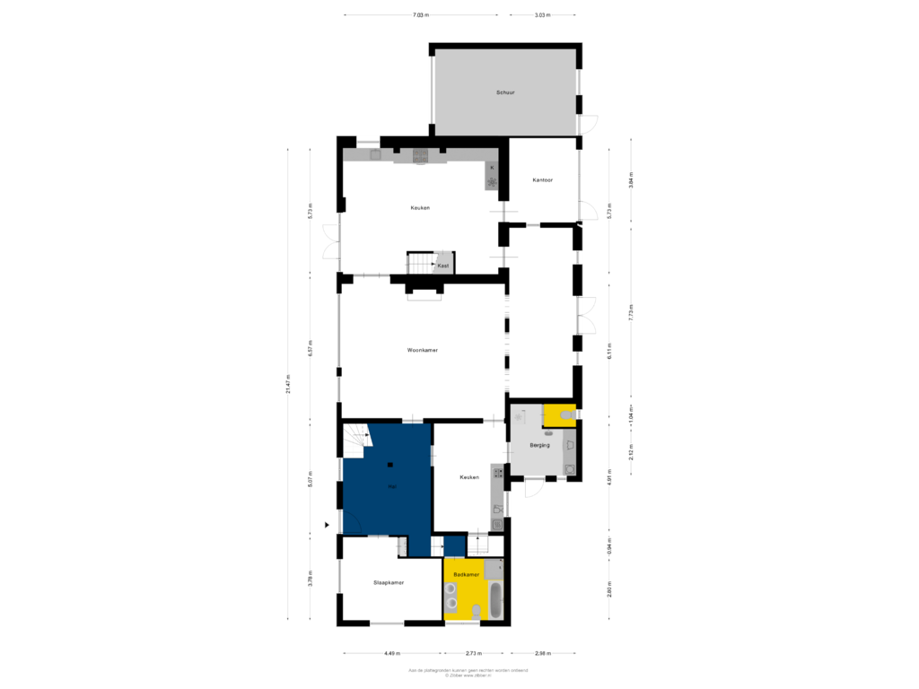 Bekijk plattegrond van Begane Grond van Wegedoorn 6