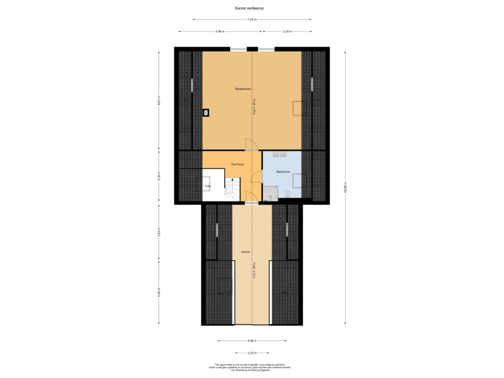 View floorplan of Eerste verdieping of Wilnisse Zuwe 35