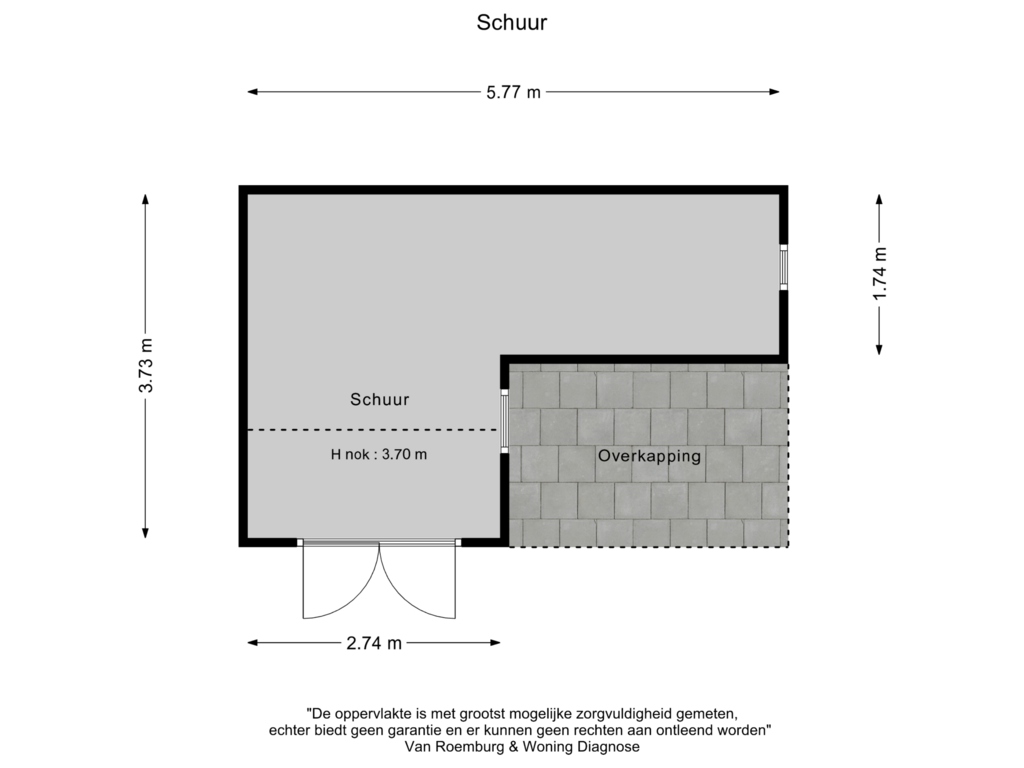 View floorplan of Schuur of Wilnisse Zuwe 35