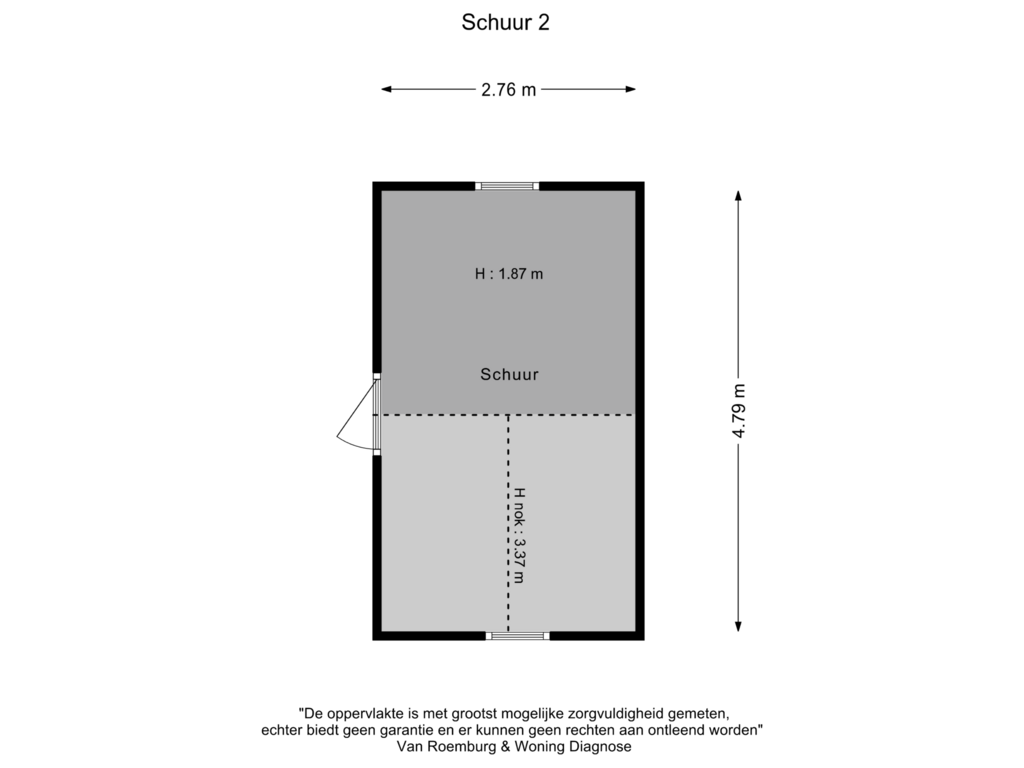 View floorplan of Schuur 2 of Wilnisse Zuwe 35