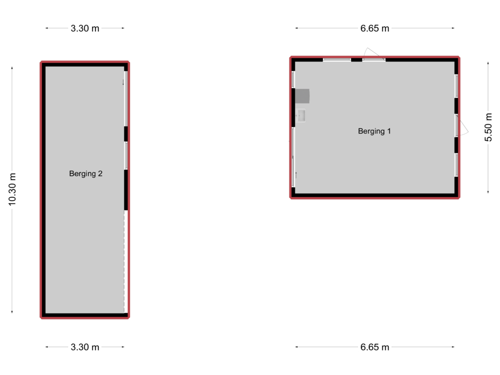 Bekijk plattegrond van Bijgebouwen van Euverem 22