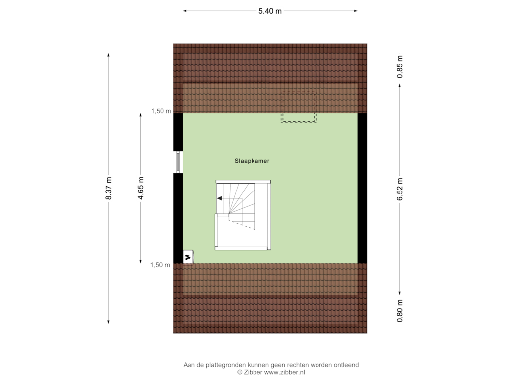 View floorplan of Tweede Verdieping of Zomervlinder 15