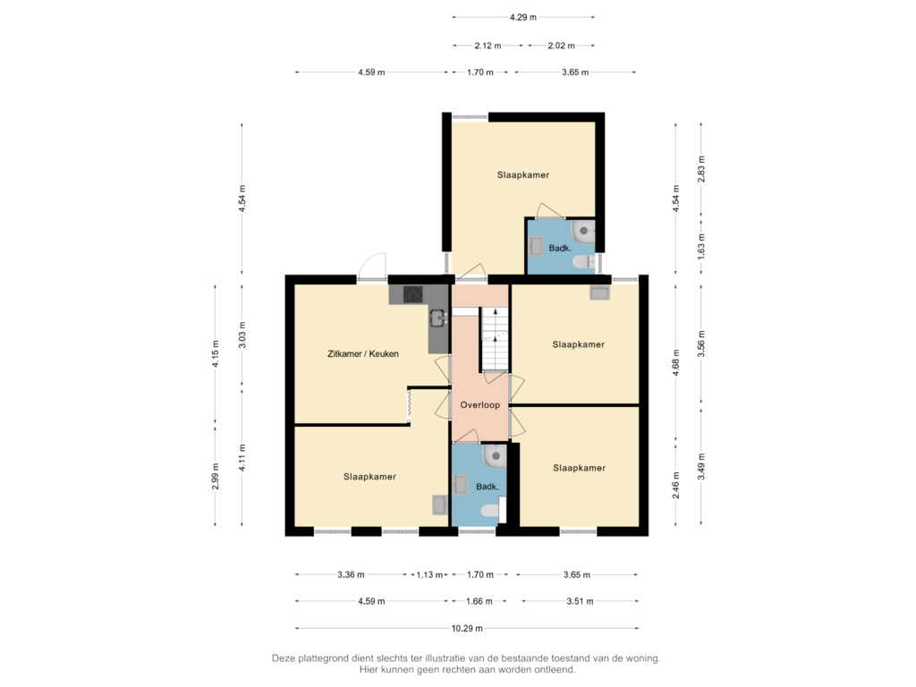 Bekijk plattegrond van Verdieping van Reijmerstokkerdorpsstraat 155