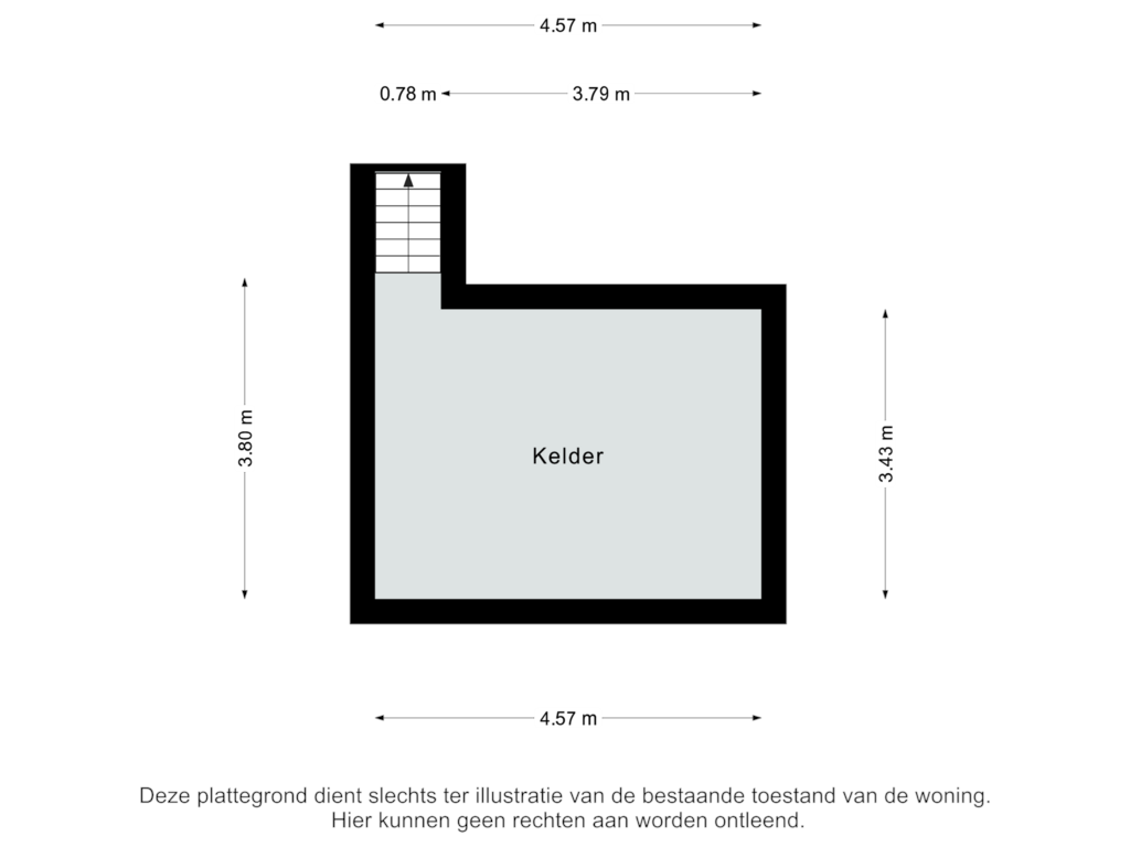 Bekijk plattegrond van Kelder van Reijmerstokkerdorpsstraat 155