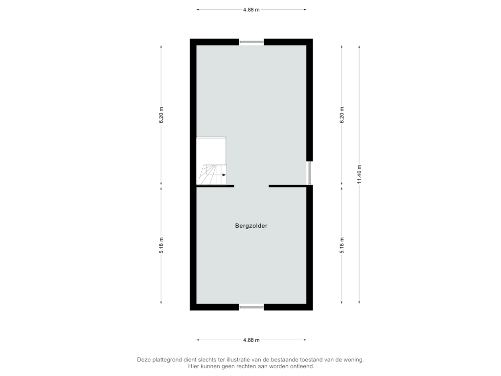 Bekijk plattegrond van Verdieping Garage van Reijmerstokkerdorpsstraat 155