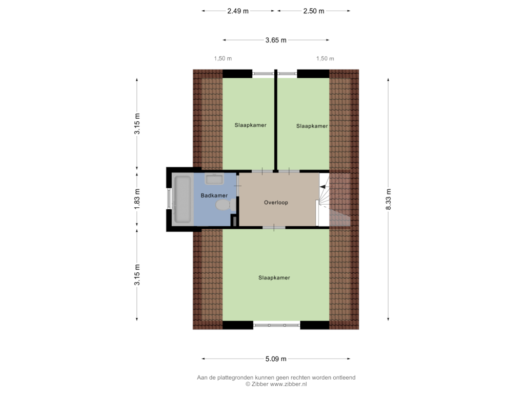 Bekijk plattegrond van Eerste verdieping van Kering 1