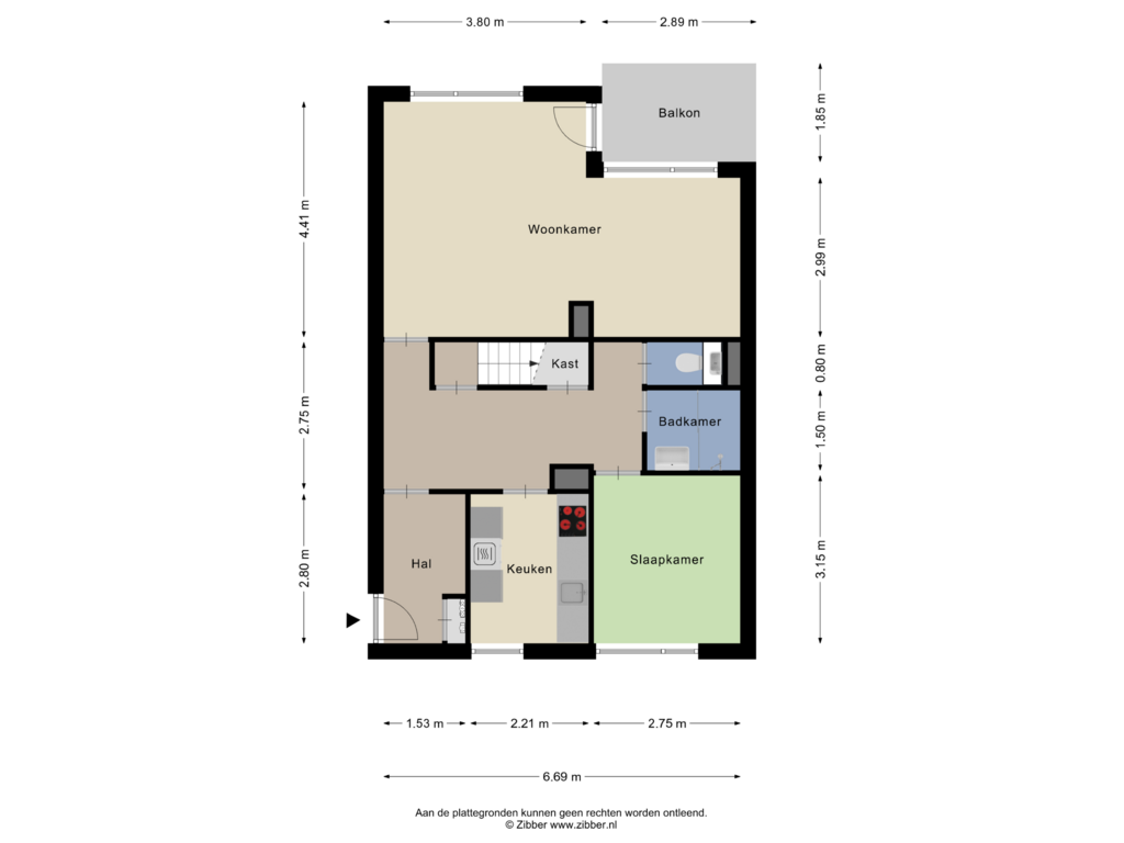 Bekijk plattegrond van EERSTE VERDIEPING van Kievitenlaan 28.