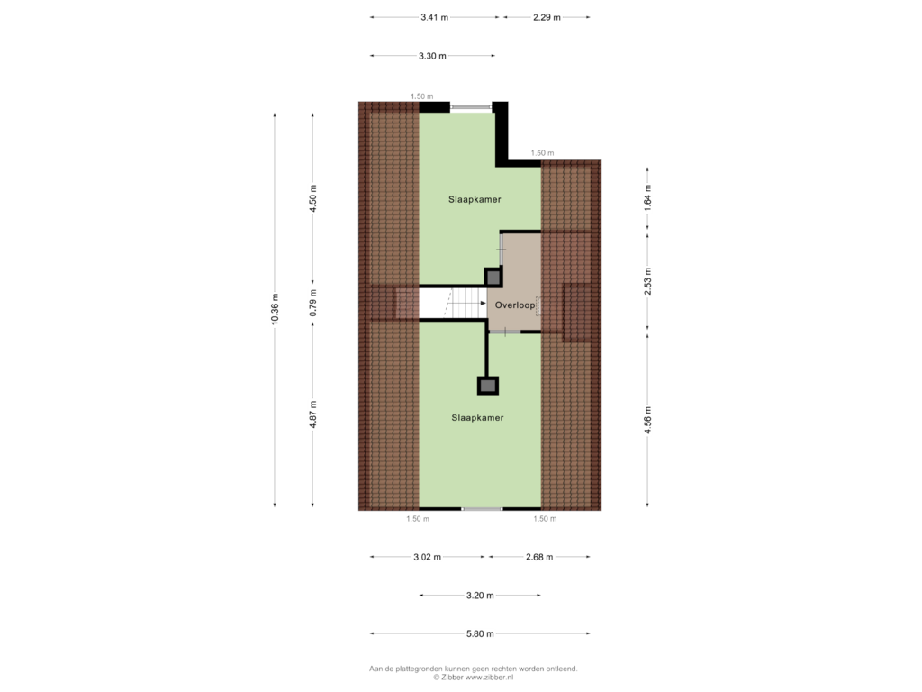 Bekijk plattegrond van TWEEDE VERDIEPING van Kievitenlaan 28.