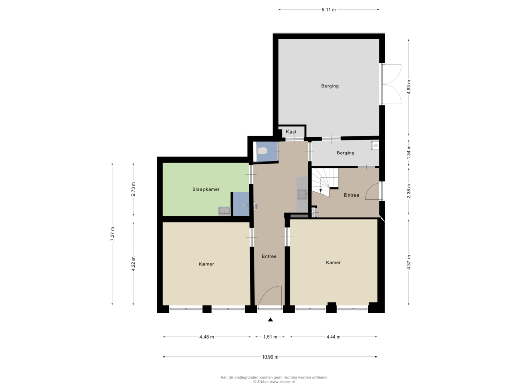 Bekijk plattegrond van Begane grond van Bonifatiusplein 2