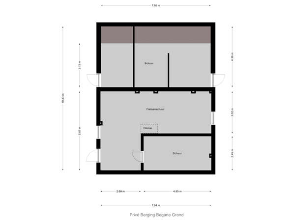 Privé Berging Begane Grond