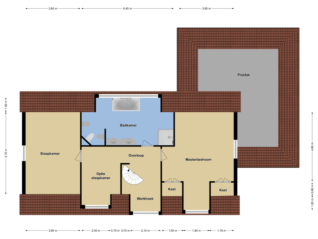 View floorplan of 1e Verdieping of Schoutenkamp 3