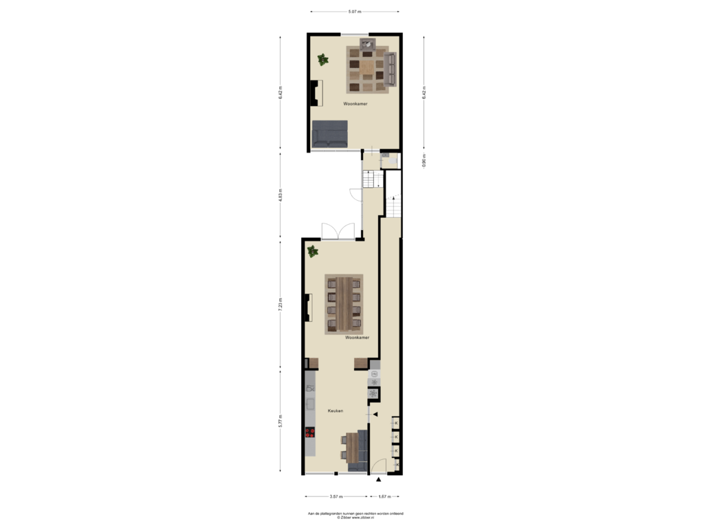 View floorplan of BEGANE GROND of Herengracht 242-A