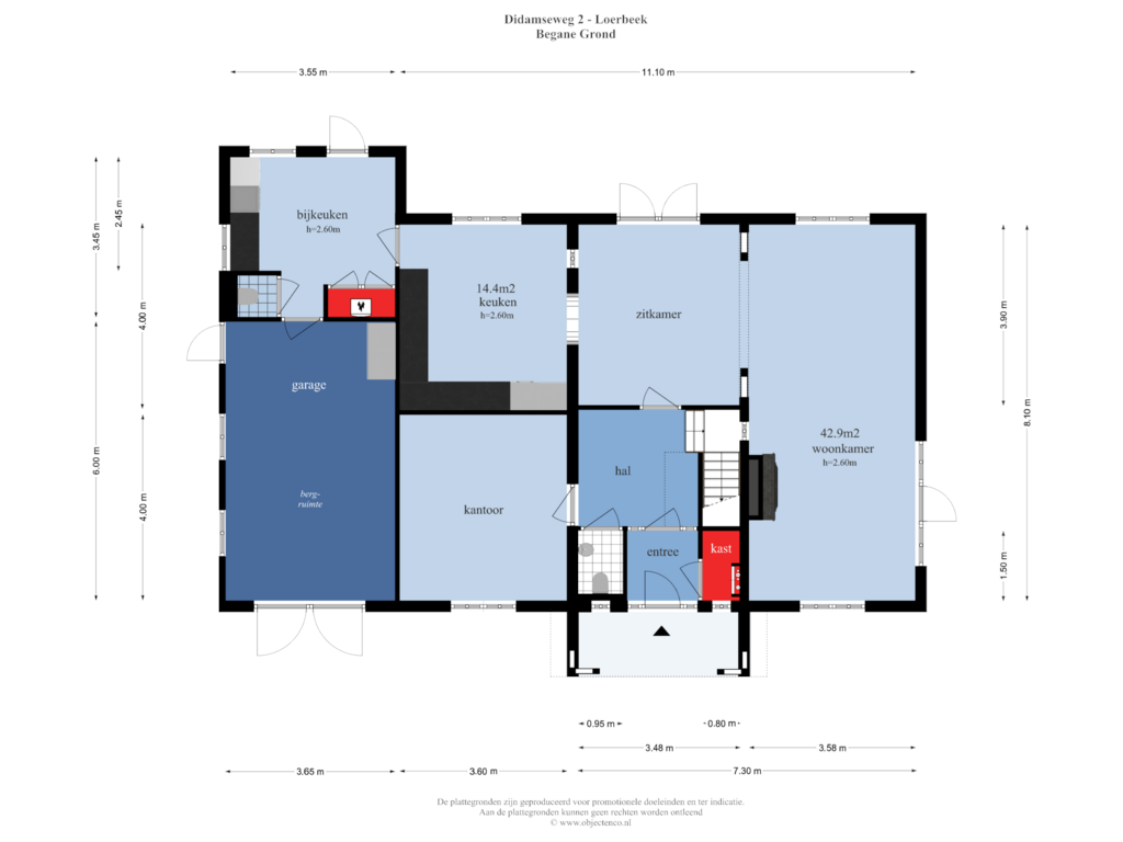 Bekijk plattegrond van Begane Grond van Didamseweg 2