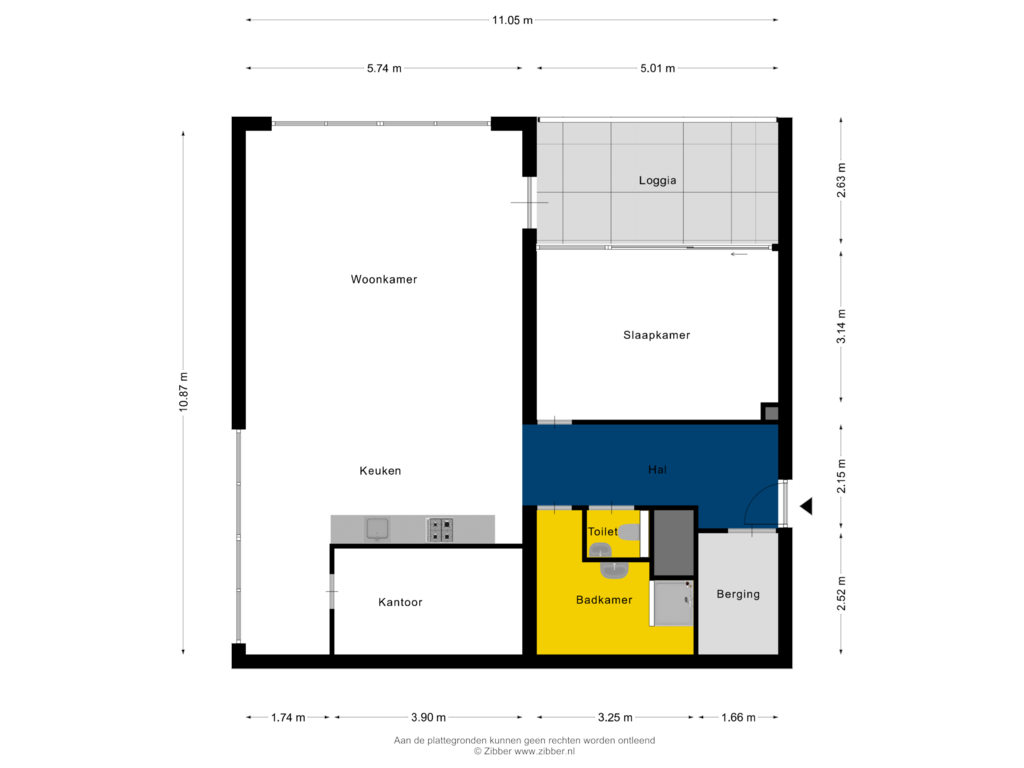 Bekijk plattegrond van Appartement van Veldoven 77