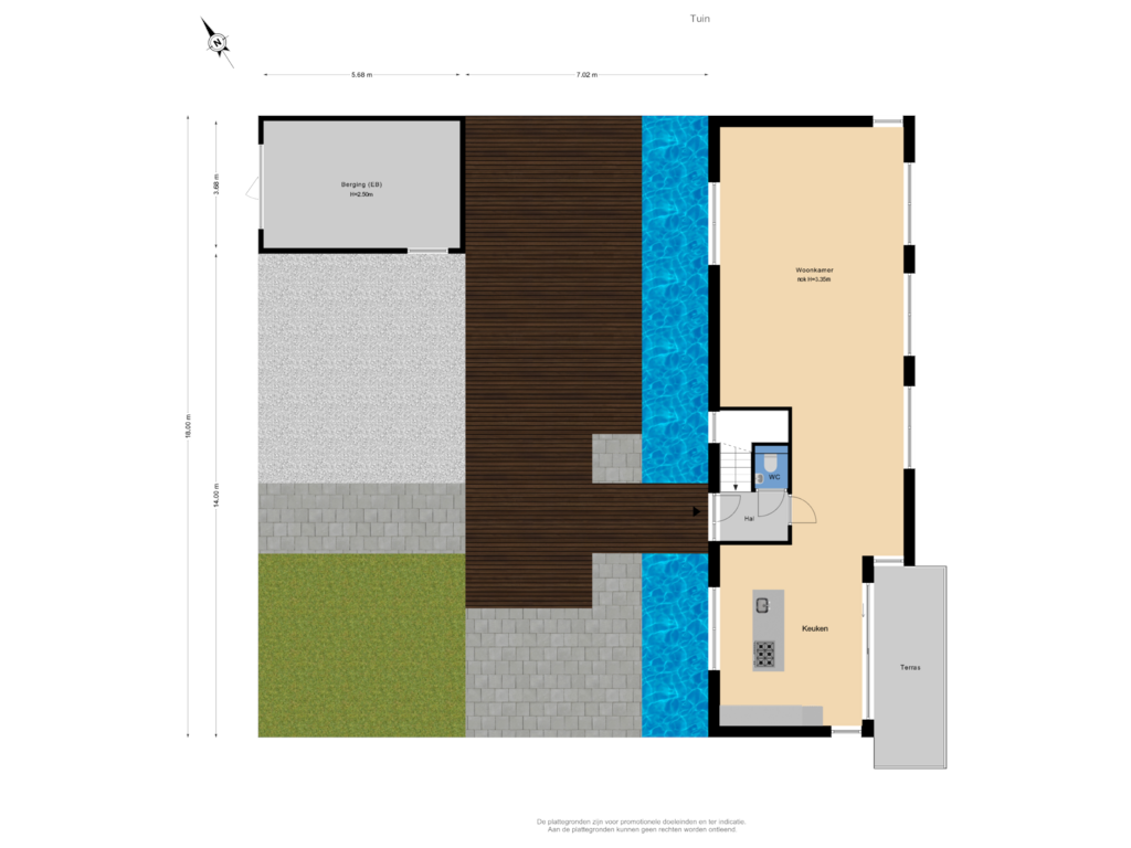 View floorplan of Tuin of Helling 52