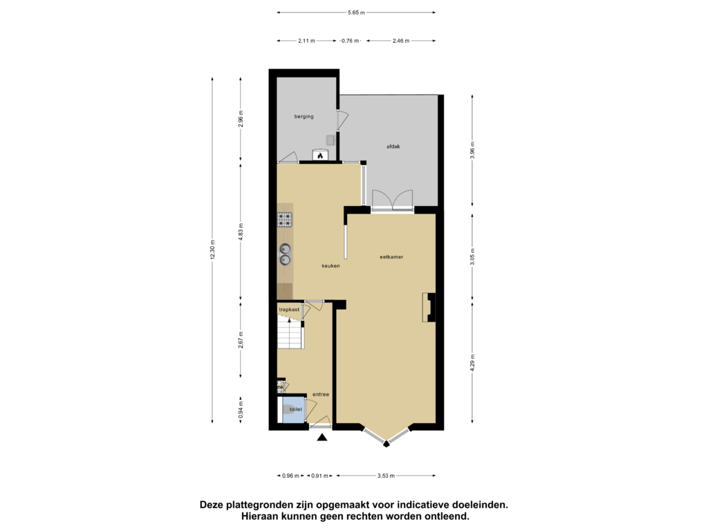 View floorplan of Begane Grond of Couwervestraat 47