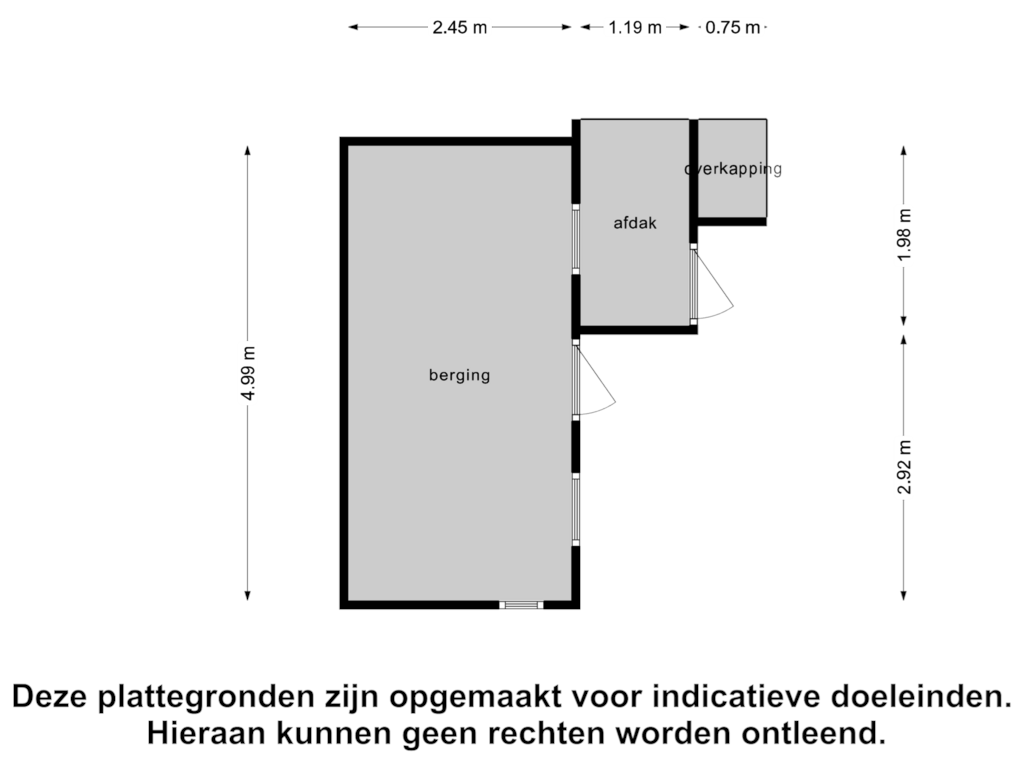 View floorplan of Berging of Couwervestraat 47