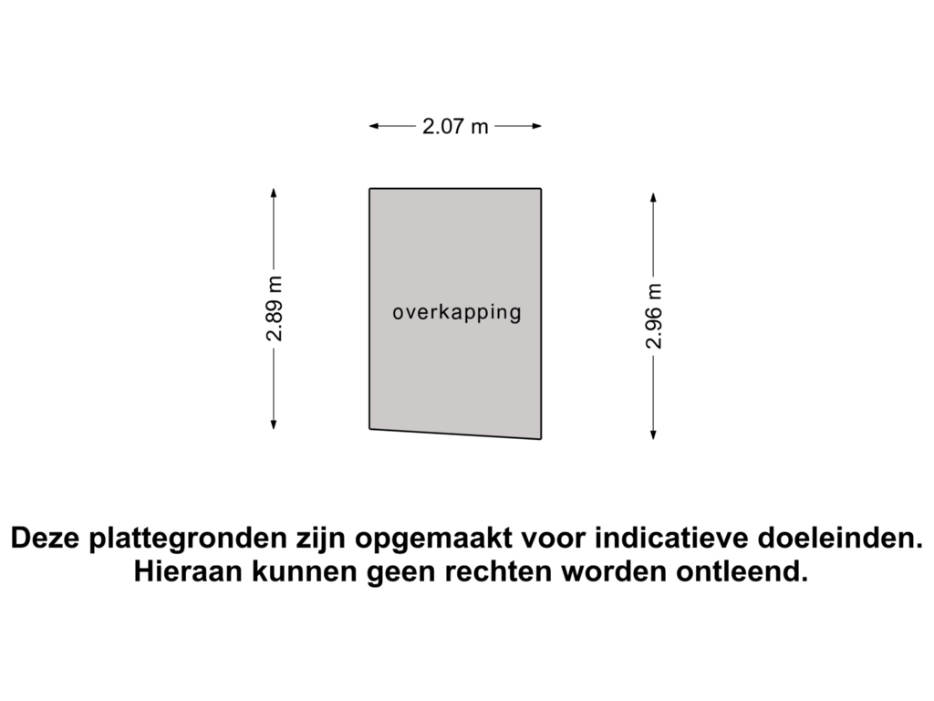 Bekijk plattegrond van Overkapping van Oudlandsestraat 22