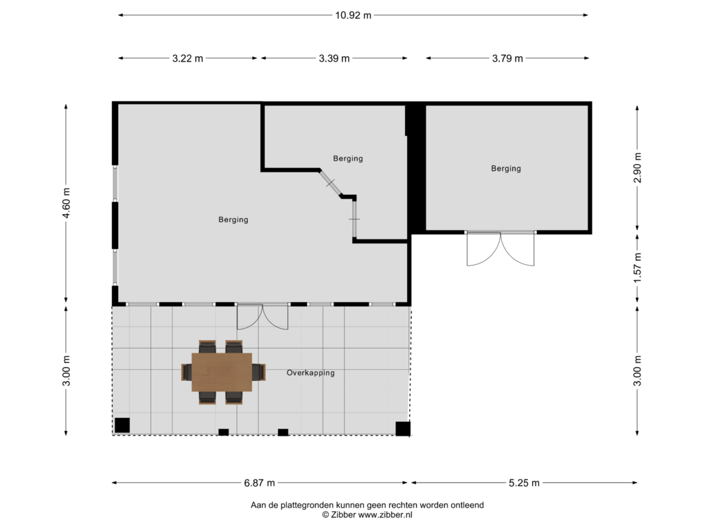 Bekijk plattegrond van Berging van Hoogstraat 41