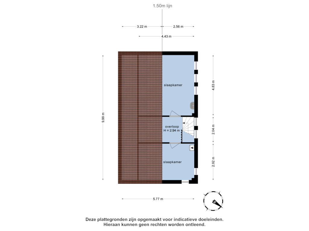 Bekijk plattegrond van 2e verdieping van Breitnerhof 14