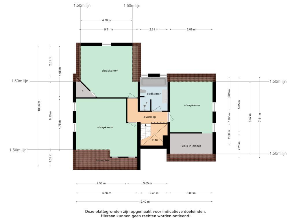 Bekijk plattegrond van 1e verdieping van Leerlooierij 2