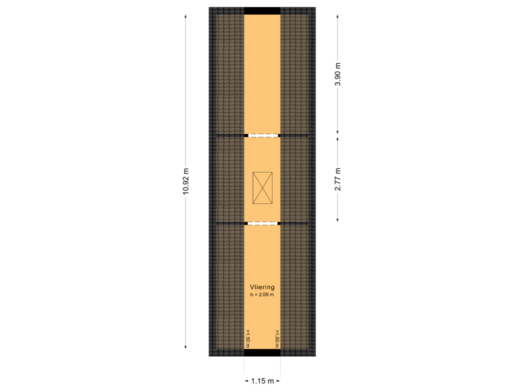 View floorplan of Vliering of Leeuwetand 27