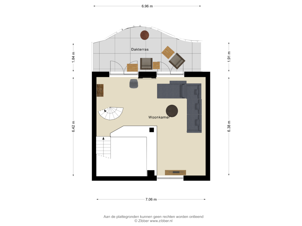 View floorplan of Eerste verdieping of Van Deventerstraat 29