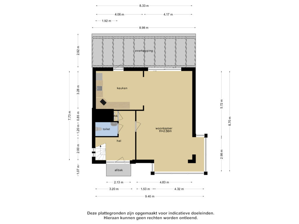 View floorplan of Begane grond of Broekwal 80