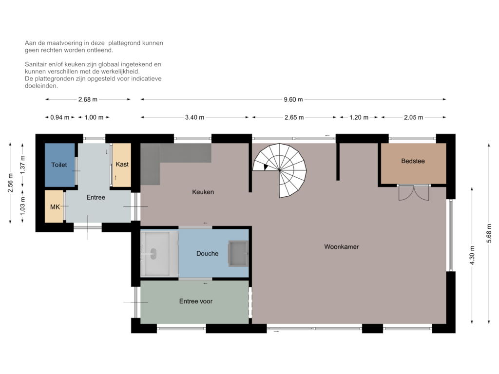 Bekijk plattegrond van Gastenverblijf begane grond van Westerweg 14