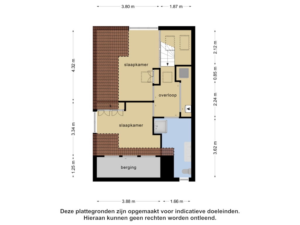 View floorplan of 2e verdieping of Soestdijkerstraatweg 60