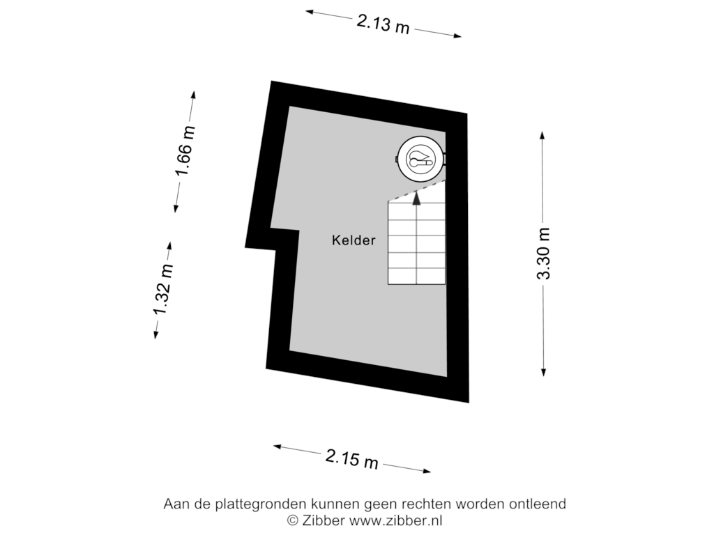 View floorplan of Kelder of Schoutenweg 15