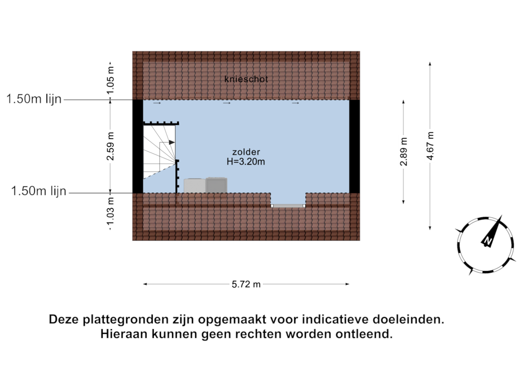 Bekijk plattegrond van 2e verdieping van Monceaupark 1