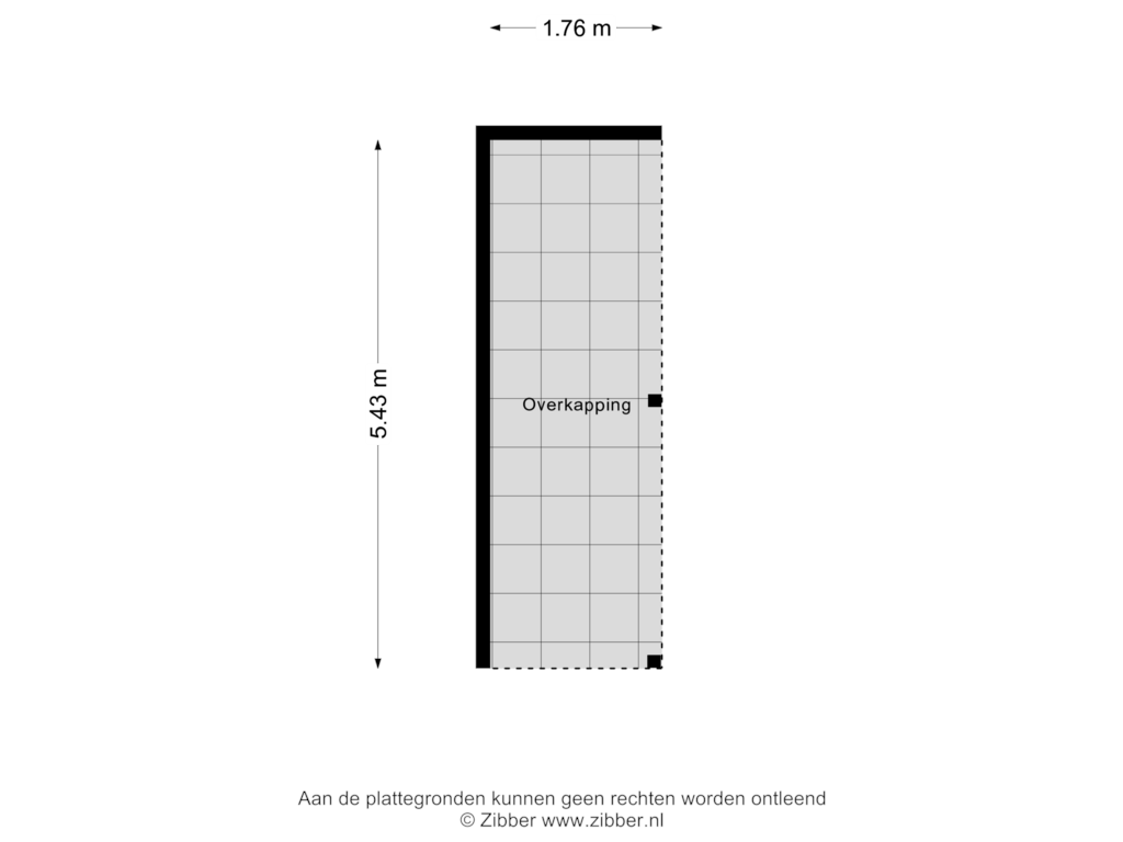 View floorplan of Overkapping of Van Borselenlaan 13