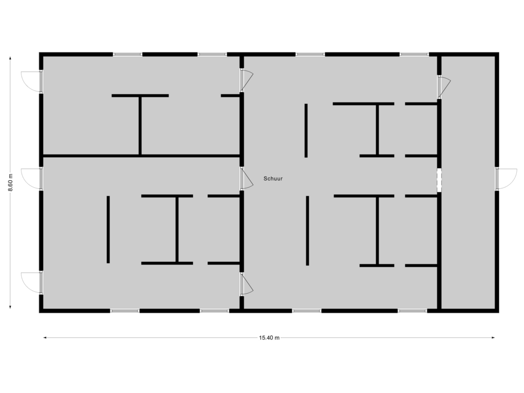 Bekijk plattegrond van Schuur 1 van De Trije Roeden 2