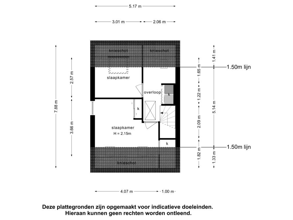 Bekijk plattegrond van 2e verdieping van Vlier 12