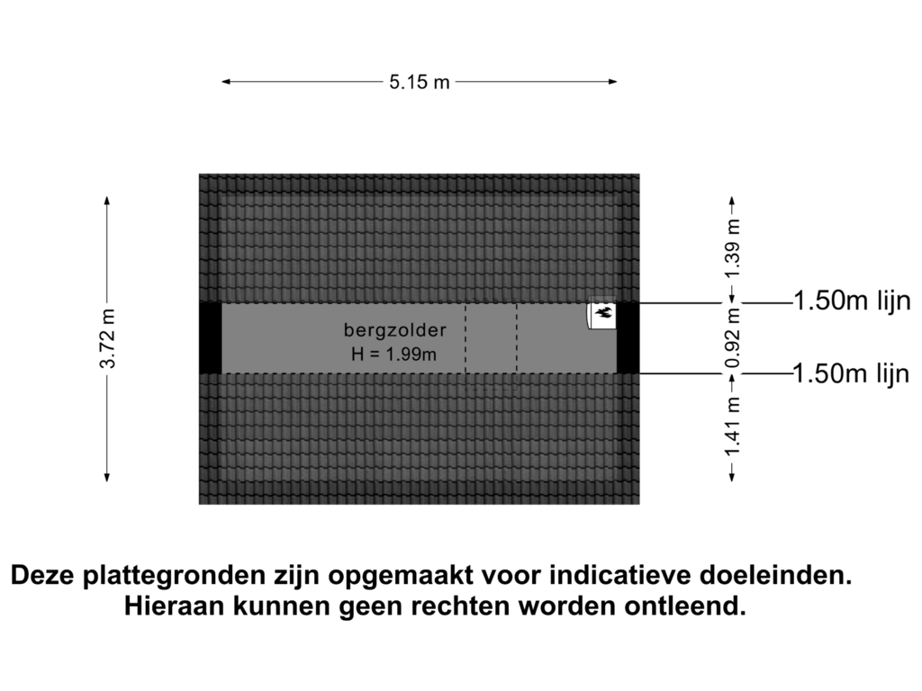 Bekijk plattegrond van zolder van Vlier 12