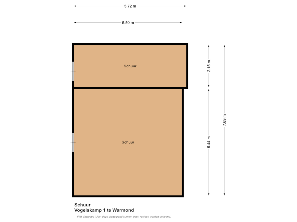 Bekijk plattegrond van Schuur van Vogelskamp 1