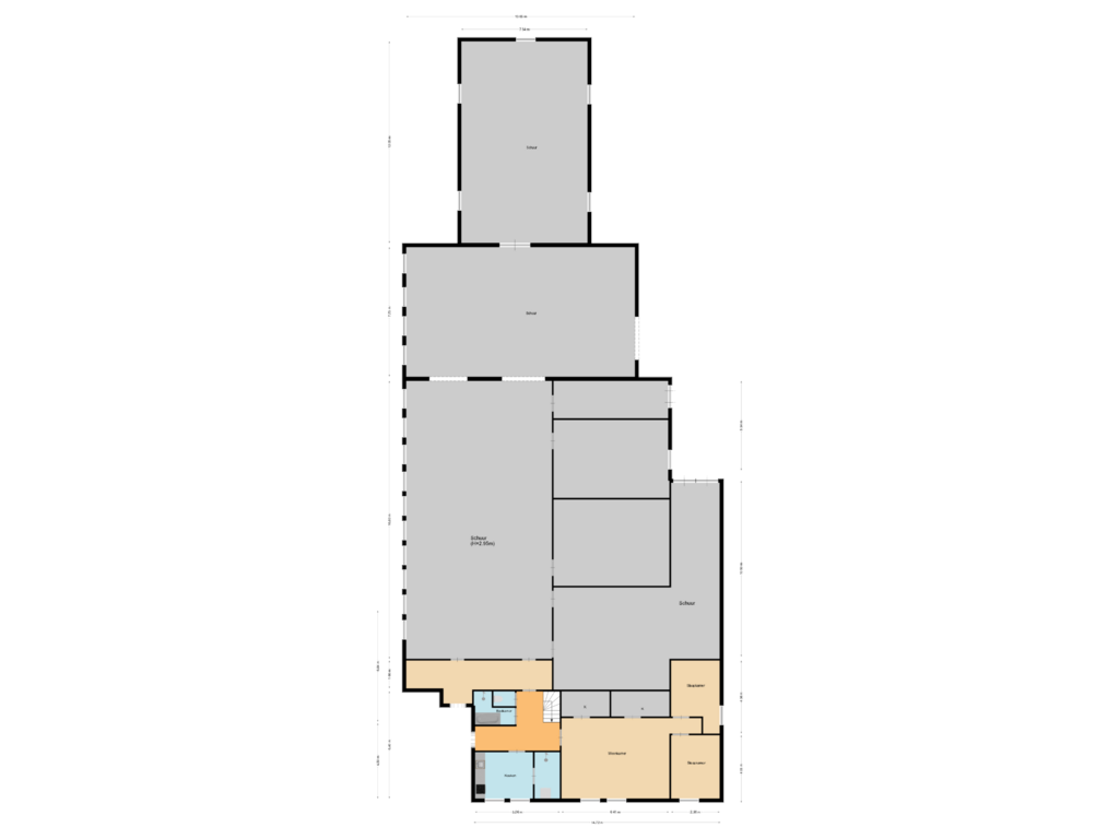 View floorplan of First floor of Dorpsweg 164