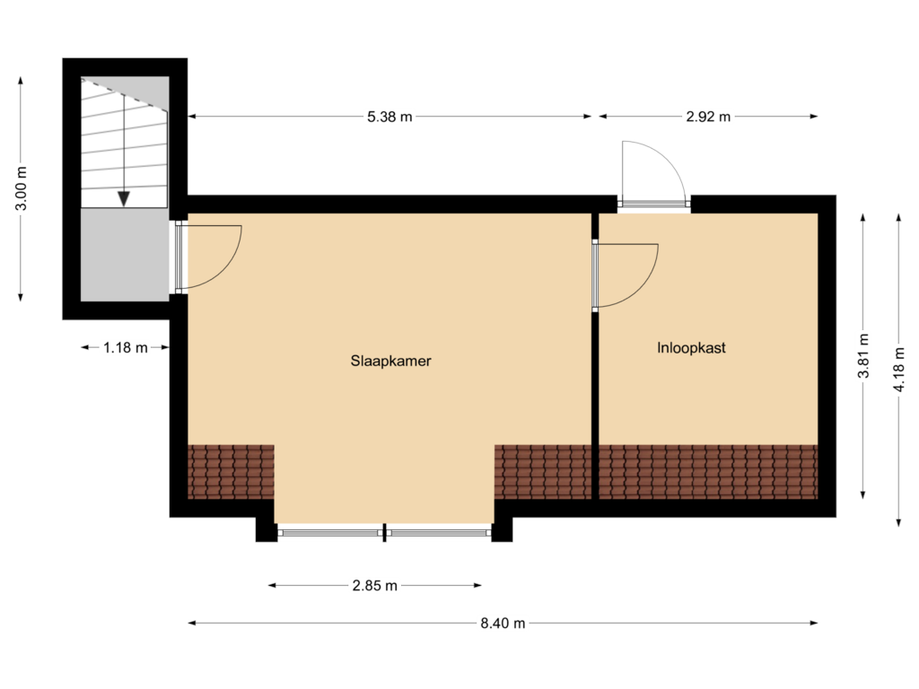 View floorplan of Floor 1 of Dorpsweg 164