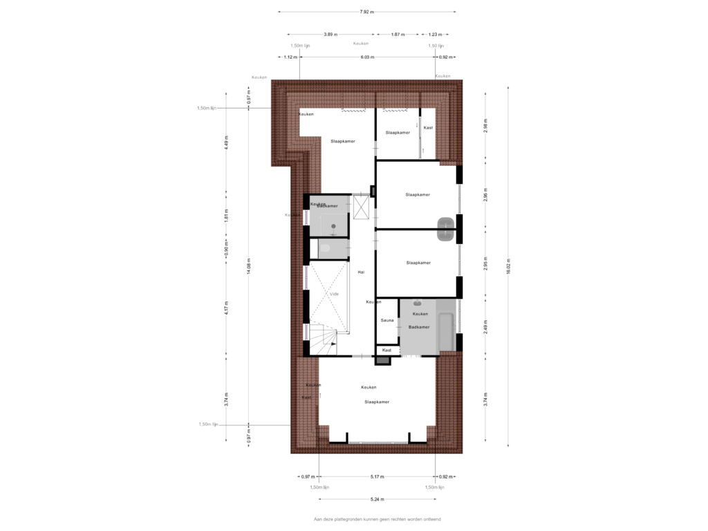 Bekijk plattegrond van Eerste Verdieping van Prins Constantijnlaan 13