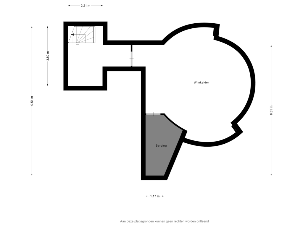 Bekijk plattegrond van Souterrain van Prins Constantijnlaan 13