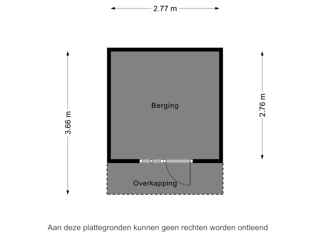 Bekijk plattegrond van Berging van Prins Constantijnlaan 13