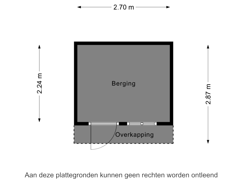 Bekijk plattegrond van Berging van Prins Constantijnlaan 13