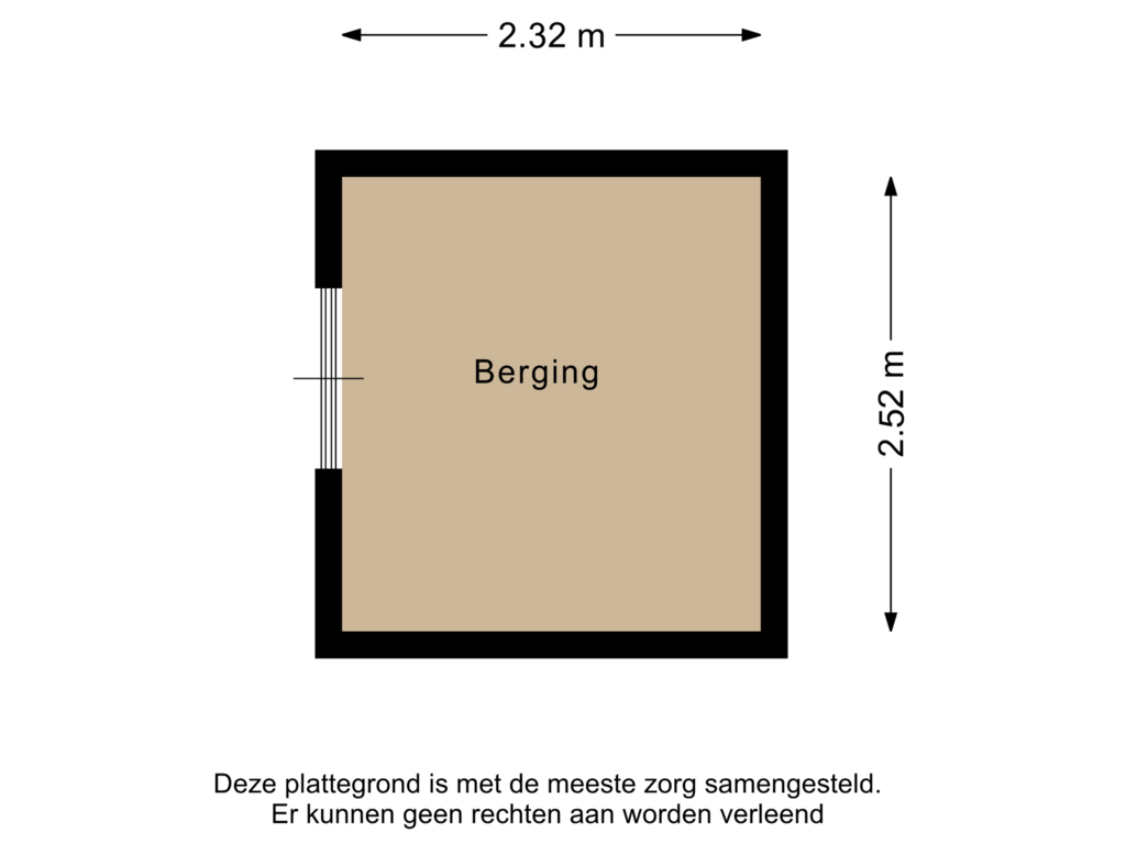 Bekijk plattegrond van Berging van Keizersmantel 335