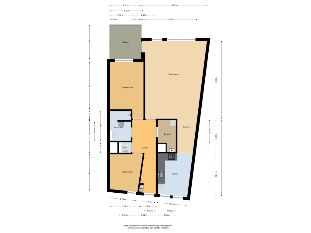 Bekijk plattegrond van Appartement van Keizersmantel 335