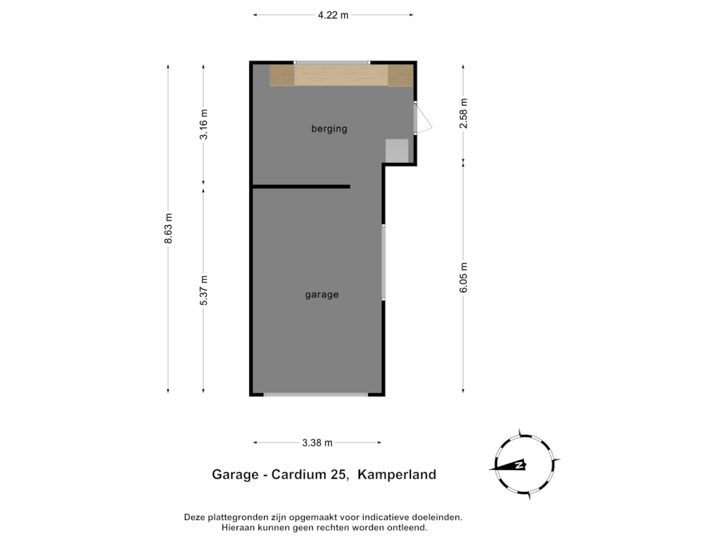 View floorplan of Garage of Cardium 25