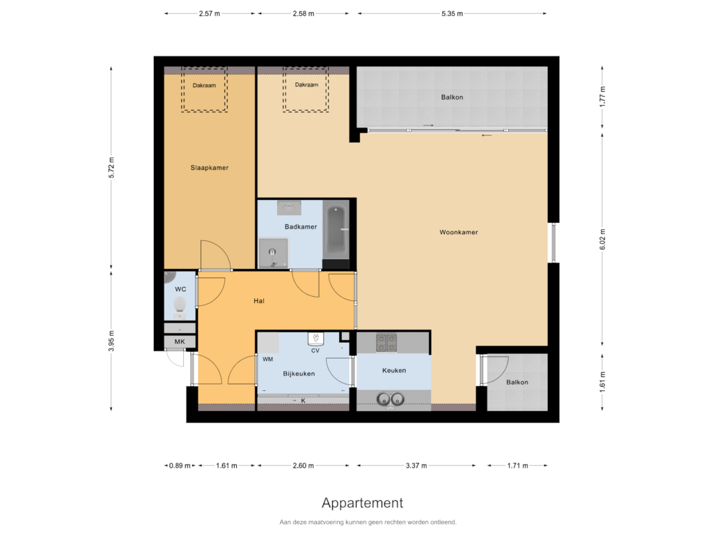 View floorplan of Appartement of Kerkstraat 126