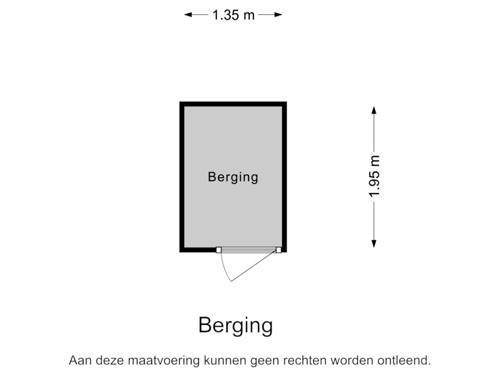 View floorplan of Berging of Kerkstraat 126