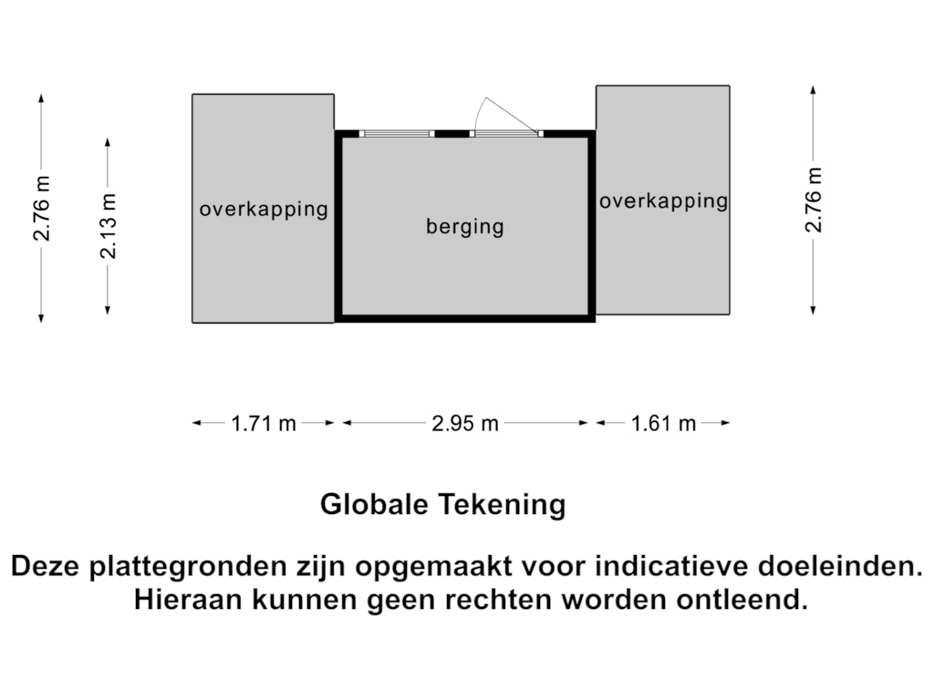 Bekijk plattegrond van Berging 2 van Lithoijense Dijk 14-A